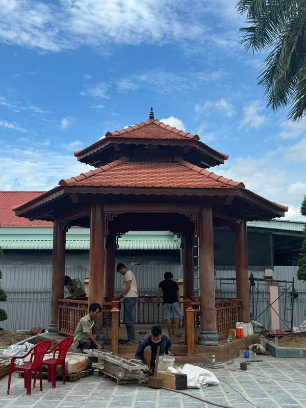 Nhà chòi lục giác - Nhà Gỗ Vina - Công Ty Cổ Phần XNK Al Metal